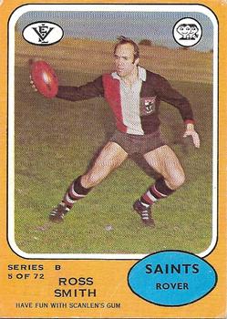 1973 Scanlens VFL #5 Ross Smith Front